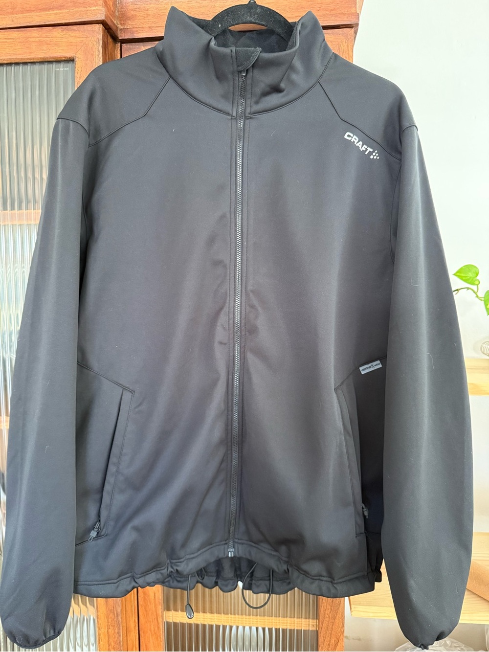Craft Men's Black Performance Running Full-Zip Jacket